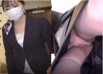 ビジネスホテルのフロントのお姉さんの乳首 ＆パンチラの盗撮に成功