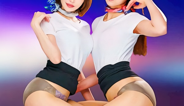 【宮村ななこ・広瀬りおな】ドスケベ痴女の激カワお姉さんたちがM男を絶叫させる！ぺ二バンつけて前立腺刺激＆生チンポに跨り杭打ちピストン騎乗位の生中出し！！