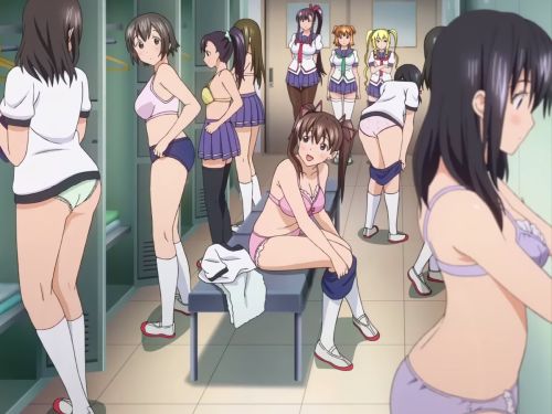 【画像】アニメキャラが更衣室で着替えてるシーンエロすぎる